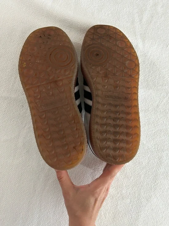 Adidas Women's Samba Sneakers in Black & White - Picture 8 of 9